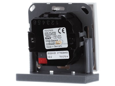 Ansicht hinten Jung CO2 LS 2178 WW KNX CO2-Sensor, RT-Regler Luftfeuchtesensor aw 