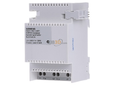 Frontansicht Siemens 5WG1562-1AB21 EIB, KNX Schaltaktor 3fach Erweiterungsmodul, 