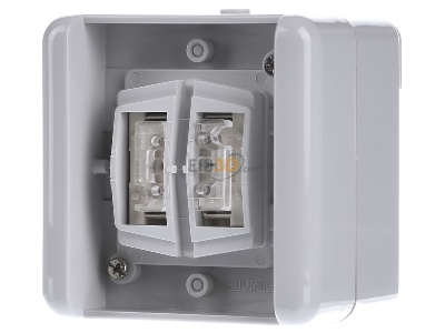 Front view Jung 8472.01 LEDW EIB, KNX touch sensor connector for home, 
