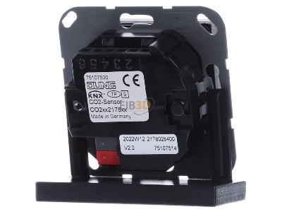 Ansicht hinten Jung CO2 A 2178 CH KNX CO2-Sensor, RT-Regler champagner 
