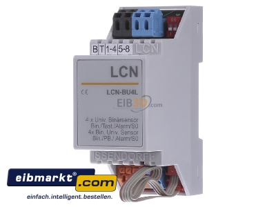 Front view Issendorff LCN-BU4L Binary input for bus system 4-ch
