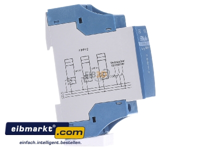 View on the left Eltako FPP12 Phase coupler for bus system 
