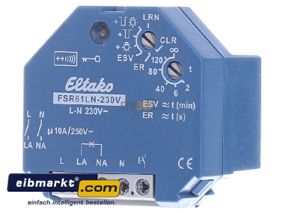 Frontansicht Eltako FSR61LN-230V Funkaktor Stromstoschalt. 230V 