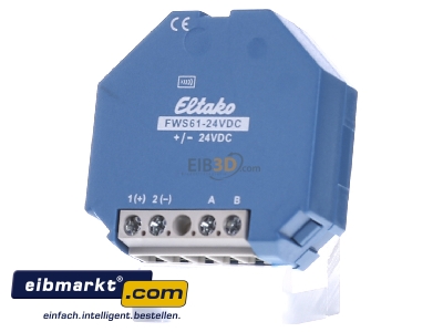 Front view Eltako FWS61-24V DC Radio transmitter
