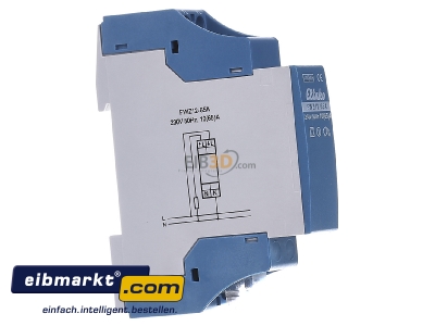 View on the left Eltako FWZ12-65A Energy meter for bus system - 
