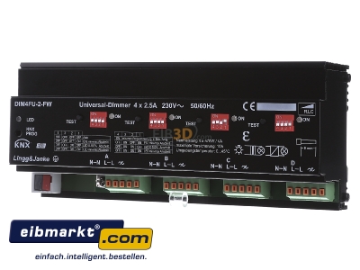 Front view Lingg&Janke DIM4FU-2-FW Dimming actuator bus system
