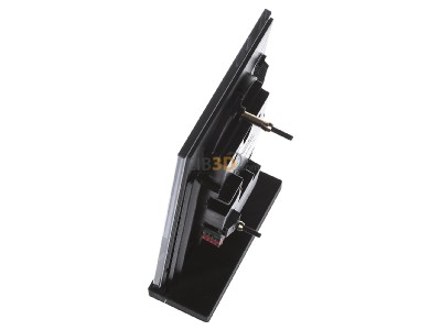 Ansicht oben rechts Berker 75141835 Glas-Sensor 1fach schwarz 