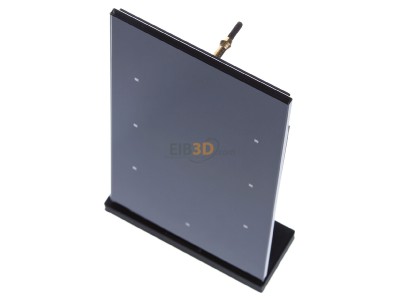 Ansicht oben vorne Berker 75143835 Glas-Sensor 3fach schwarz 