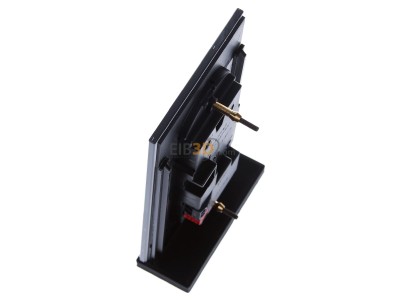 Ansicht oben rechts Berker 75143835 Glas-Sensor 3fach schwarz 