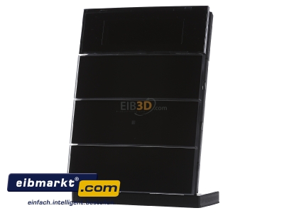 Frontansicht Berker 75663592 Tastsensor 3fach Glas schwarz 