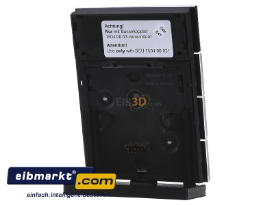 Ansicht hinten Berker 75663592 Tastsensor 3fach Glas schwarz 