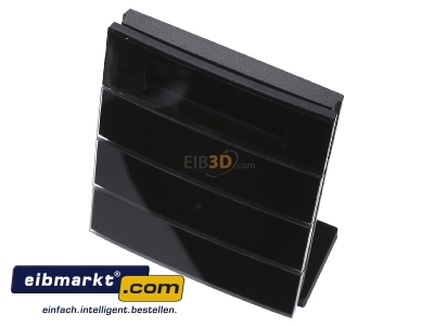 Ansicht oben vorne Berker 75663592 Tastsensor 3fach Glas schwarz 