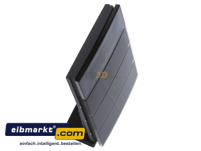 Ansicht oben links Berker 75663592 Tastsensor 3fach Glas schwarz 