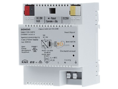 Frontansicht Siemens 5WG1125-1AB12 EIB, KNX Spannungsversorgung, 320mA, N125/12, 