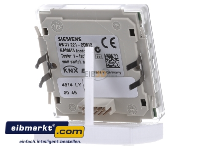 Back view Siemens Indus.Sector 5WG1221-2DB12 Touch sensor for bus system 2-fold
