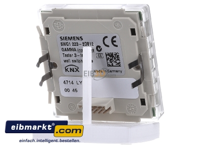 Back view Siemens Indus.Sector 5WG1223-2DB12 Touch sensor for bus system 6-fold
