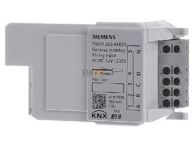 Frontansicht Siemens 5WG1260-4AB23 Binäreingang 4-Fach,12...230V 