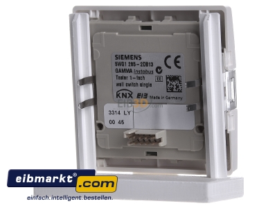 Back view Siemens Indus.Sector 5WG1285-2DB13 Touch sensor for bus system 2-fold
