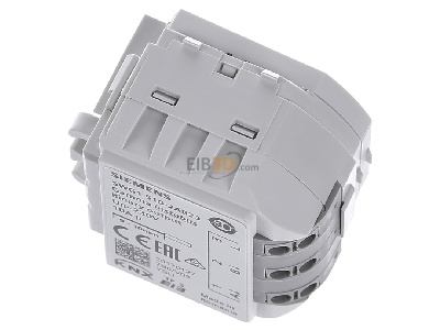 View up front Siemens 5WG1510-2AB23 EIB, KNX switching actuator 2-ch, 
