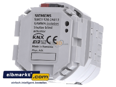 Front view Siemens Indus.Sector 5WG1520-2AB13 Sunblind actuator for bus system - 
