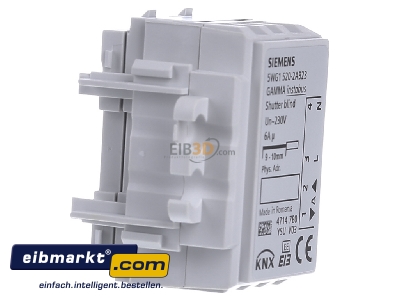 Ansicht links Siemens Indus.Sector 5WG1520-2AB23 Jalousieaktor 1x6A 230VAC 