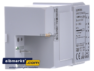 Ansicht links Siemens Indus.Sector 5WG1521-4AB23 Jalousieaktor 2x6A 230VAC 