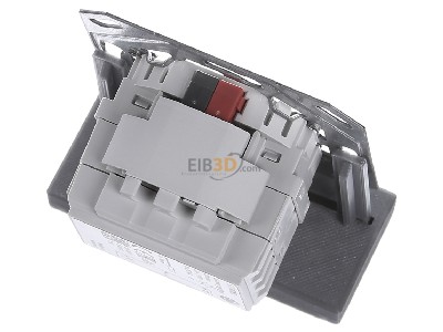 Ansicht oben hinten Siemens 5WG1525-2AB03 EIB, KNX Universal Dimmaktor 1fach mit BTM Schnittstelle, 1x 250W, N 525/03, 