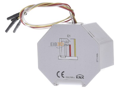 Ansicht hinten Hager TRB302B Funk KNX UP Eingang 2fach 230V,quicklink 