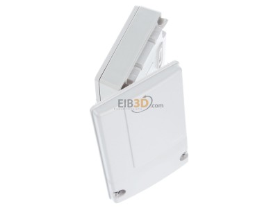 View top left Hager TRE202 Bidirectional EIB, KNX radio switch actuator 2-fold, IP55, Surface Mount, q-link, 
