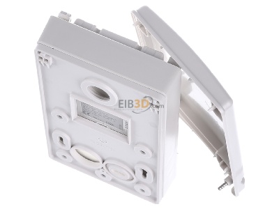 Top rear view Hager TRE221 Radio EIB, KNX blind/shutter actuator 1-fold, Surface mounting, IP55, quicklink, 
