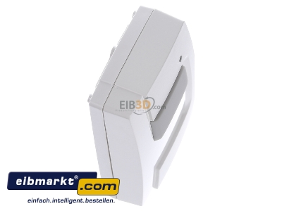 Ansicht oben links Hager TRE301 Funk KNX AP Tastsensor 1f,IP55,quicklink 