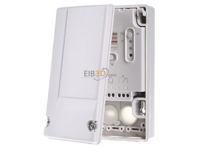 Frontansicht Hager TRE400 Funk EIB, KNX Ein-/Ausgang 1fach, Aufbaumontage, IP55, quicklink, 