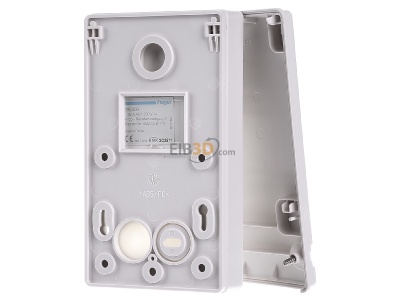 Back view Hager TRE400 Combined I/O device for home automation 
