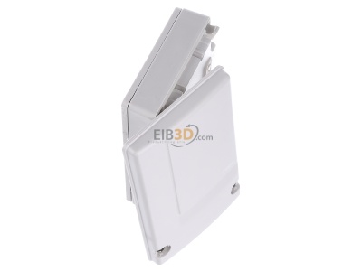 Ansicht oben links Hager TRE400 Funk EIB, KNX Ein-/Ausgang 1fach, Aufbaumontage, IP55, quicklink, 