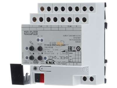 Front view Jung 3902 REGHE EIB, KNX dimming actuator universal 2-fold, 2x 300VA, 3902MDRCHE

