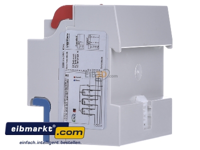 Ansicht rechts Lingg&Janke EZ-EMU-DSTD-D-FW-REG Energiezhler Standard KNX REG 3-P 