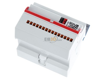 Top rear view Lingg & Janke EZ-EMU-DSUP-D-REG-FW EIB, KNX energy meter Superior 3 phases, EZ-EMU-DSUP-D-FW-REG
