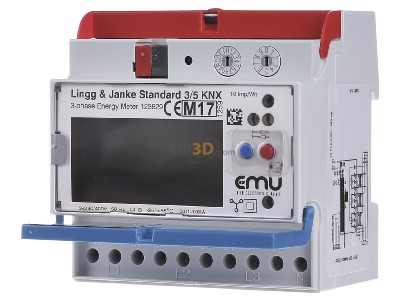 Frontansicht Lingg & Janke EZ-EMU-WSTD-D-REG-FW Energiezhler Standard KNX REG 3-P 