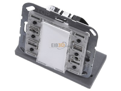 View up front Jung A 5093 TSEM EIB, KNX touch sensor 6-fold, 
