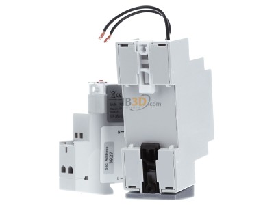 Back view Lingg & Janke EZ-EMU-1PH-D-REG-FW EIB, KNX direct kilowatt-hour meter 5A, 87763
