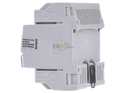 View on the right Hager TYA604D EIB, KNX switching actuator 4-ch, 
