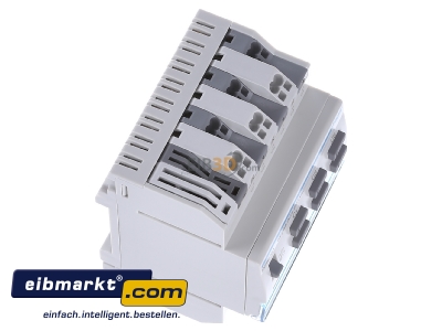 Ansicht oben links Hager TYA606A KNX Schalt-/Jalousieausga. 6-fach, 4A 
