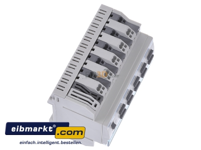 Ansicht oben links Hager TYA610D KNX Schalt-/Jalousieausga. 10fach, 16A, C-Last 