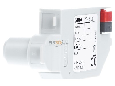 Ansicht links Gira 234300 Modul fr Rauchwarnmelder EIB, KNX Dual/VdS, 