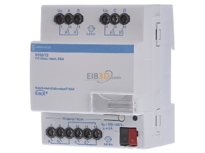 Front view Busch Jaeger 6193/12 EIB, KNX combined I/O device, 
