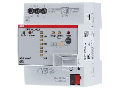 Front view ABB SV/S30.320.2.1 EIB, KNX power supply 320mA, 
