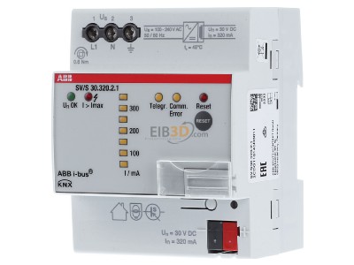 Frontansicht ABB SV/S30.320.2.1 EIB, KNX Spannungsversorgung 320mA, 