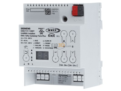 Frontansicht Siemens 5WG1141-1AB21 EIB, KNX Dali-Gateway, 32 Gruppen, 