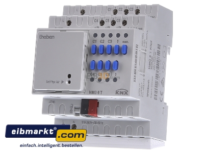 Frontansicht Theben HMG 6 T KNX Heizungsaktor MIX2,Grundmodul 