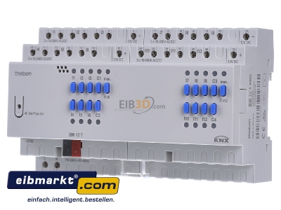Front view Theben BM 12 T KNX Binary input for bus system 12-ch - 
